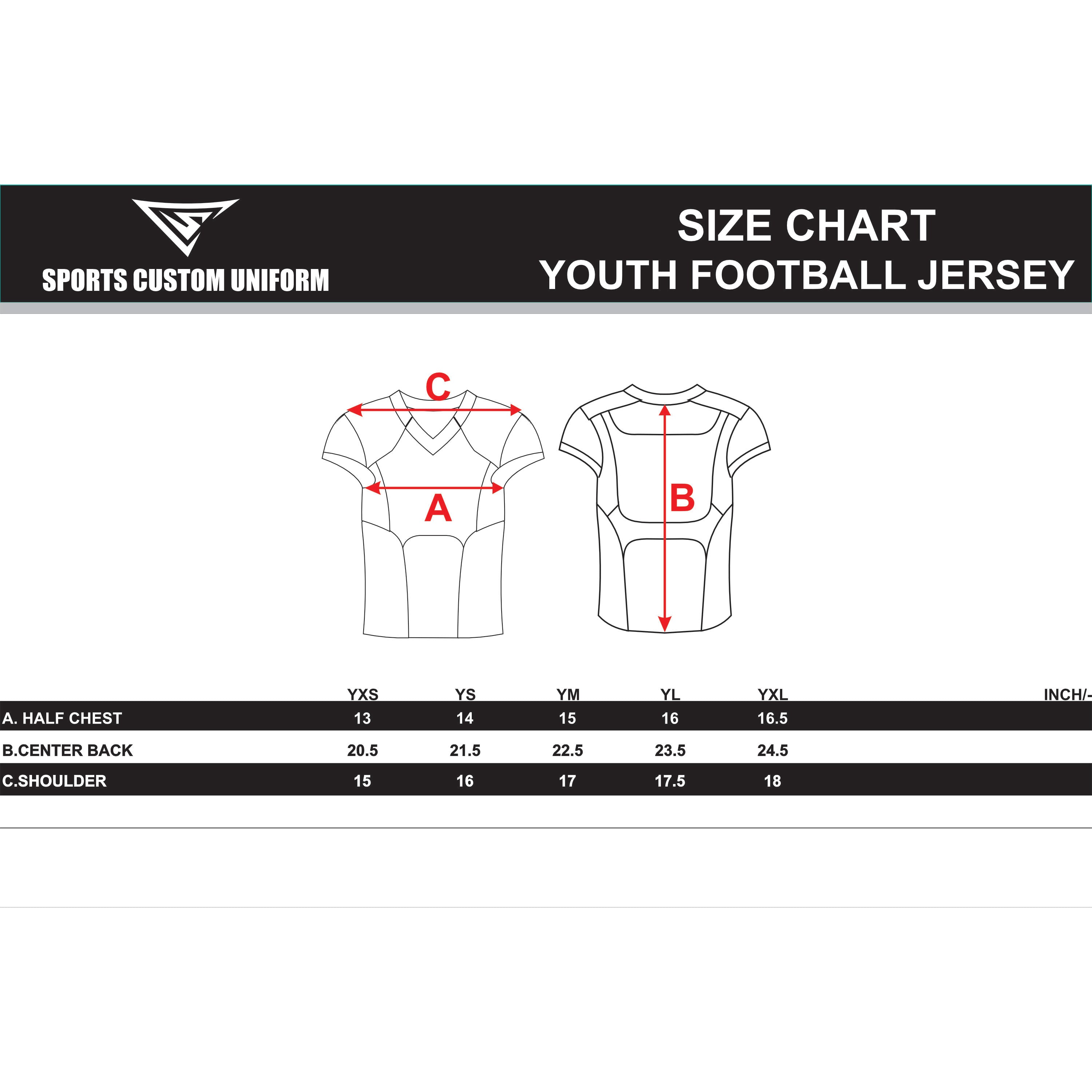 CUSTOM BLACK BLUE FOOTBALL JERSEY